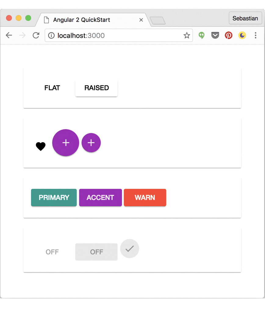 Using Material Design in Angular 2 - Pronteff