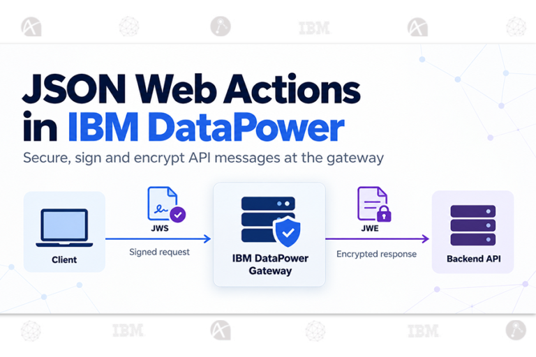 IBM DataPower JSON Web Actions JWE, JWS and API Message Security